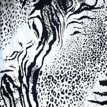 Load image into Gallery viewer, Black, White Leopard Pattern Satin Pillowcase. African Animal Print.
