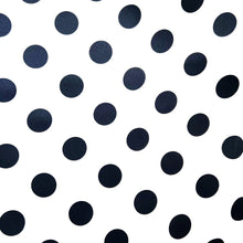 Load image into Gallery viewer, White, Large Black Polka Dots Satin Pillowcases. Washable, Dryer Safe.
