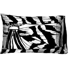 Load image into Gallery viewer, Black and White Abstract Print Satin Pillowcase.