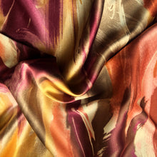 Load image into Gallery viewer, Maroon, Gold, Tan, Orange, Rust Satin Pillowcases. Healthy Hair, Smooth Skin.